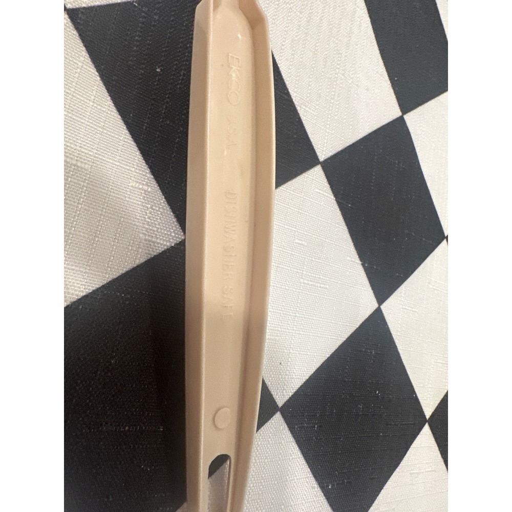 Ekco USA Beige Plastic Spoon Utensil Dishwasher Safe Serving Spoon VTG kitchen - Picture 5 of 5